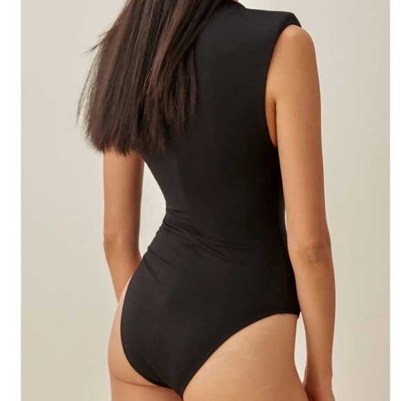 New Reformation Citta Bodysuit in Black Size Small - Picture 4 of 5